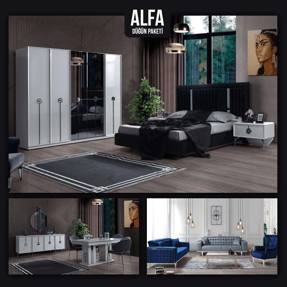 Alfa Düğün Paketi İnegöl Mobilya Çelikbey Mobilya